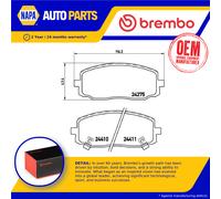 Brake Pads Set fits KIA PICANTO SA 1.1D Front 05 to 11 D3FA Brembo 5810107A10