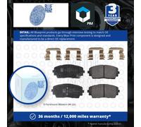 Brake Pads Set fits KIA PICANTO TA 1.0 Front 11 to 17 Blue Print 581011YA00 New