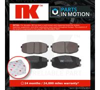 NK Front Brake Pad Set for Kia Ceed G4GC 2.0 December 2006 to December 2012