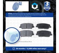 Genuine Blue Print Brake Pad Set fits Hyundai 581012MA00