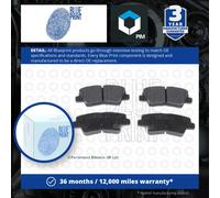 Brake Pads Set fits KIA CARENS Mk4 2.0 Rear 2013 on G4NC Blue Print 58302A4B60