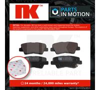 NK Rear Brake Pad Set for Kia Rio T-GDi G3LC 1.0 Litre January 2017 to Present