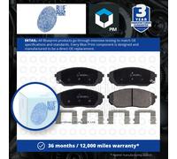 Brake Pads Set fits KIA SORENTO Mk1 3.3 Front 07 to 11 G6DB Blue Print Quality
