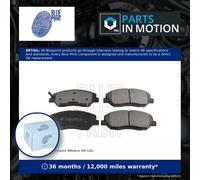 Brake pads Front Axle ADG04291 BLUE PRINT for KIA HYUNDAI