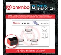 Brake Pads Set fits KIA SORENTO Mk2 2.2D Rear 09 to 15 D4HB Brembo 583020WA00