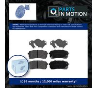 Blueprint Brake Pad Set Rear 110mm Length With Anti-Squeak Plate For Kia Sorento