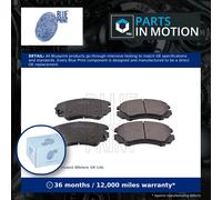 Brake Pads Set fits KIA SOUL AM Front 1.6 1.6D 09 to 14 Blue Print 581011FE00