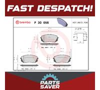 Brake Pads Set fits KIA SOUL Mk2 Front 14 to 18 ZD Brembo 581012SA50 581012SA51