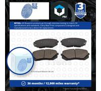 Brake Pads Set fits HYUNDAI i40 VF 1.6 Front 11 to 19 G4FD Blue Print 58101E6A10