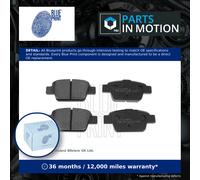 Brake Pads Set fits LANCIA DELTA Mk3 1.4 Rear 10 to 14 198A7.000 Blue Print New