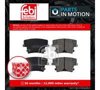Brake Pads Set fits LANCIA THEMA LX 3.6 Rear 11 to 14 ERB K05142561AA Febi New