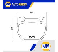 Brake Pads Set fits LAND ROVER DEFENDER L316 3.9 Rear 98 to 16 37L Brembo New