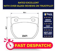 Brake Pads Set fits LAND ROVER DEFENDER L317 2.2D Rear 11 to 16 Brembo SFP000130