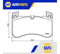 Brake Pads Set fits LAND ROVER DEFENDER L663 2.0D Front 2019 on Brembo LR110084