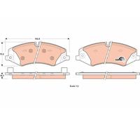 Brake pads GDB1898 TRW for LAND ROVER DISCOVERY IV RANGE ROVER Mk III