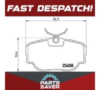 Brake Pads Set fits LAND ROVER DISCOVERY Mk2 4.0 Rear 98 to 04 Brembo SFP100470