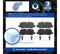 Brake Pads Set fits RANGE ROVER SPORT L320 5.0 Rear 09 to 13 Blue Print LR010664