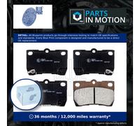 Brake pads Rear Axle ADT342156 BLUE PRINT for LEXUS IS II GS IS C