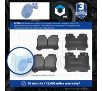 Brake Pads Set fits LEXUS LS460 4.6 Rear 2006 on Blue Print 044660W010 Quality