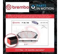 Brake pads P 83 145 BREMBO for TOYOTA LEXUS SUBARU