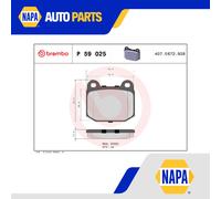 Brake Pads Set fits LOTUS EUROPA S 2.0 Front 2006 on Z20LER Brembo A117J0084S