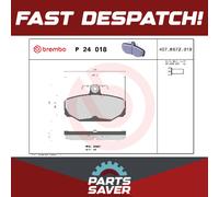 Brake Pads Set fits MARCOS TSO 5.7 Rear 2004 on Brembo Top Quality Guaranteed