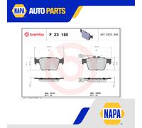 Brake Pads Set fits MASERATI LEVANTE 3.8 Rear 2019 on Brembo 673004626 Quality