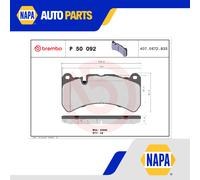 Brake Pads Set fits MASERATI QUATTROPORTE Mk5 4.7 Front 2008 on Brembo 980139070