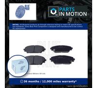 Brake Pads Set fits MAZDA 3 2.2D Front 13 to 19 Blue Print BHY13328ZA B4Y03328ZB