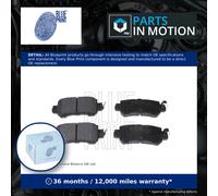 Brake Pads Set fits MAZDA CX5 2.2D Rear 12 to 14 Blue Print DAY32648Z DAY32648ZA