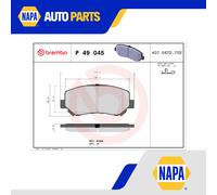 Brake Pads Set fits MAZDA CX5 KF 2.0 Front 2011 on Brembo K0Y13323Z KRY23328ZA
