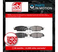 febi bilstein 116422 Brake Pad Set, 1 unit