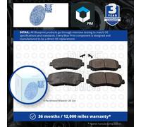 Brake Pads Set fits MAZDA CX5 KF 2.2D Front 2012 on Blue Print KDY93328Z Quality