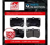 Brake Pads Set Front 16195 Febi BCYA3323Z BCYC3323Z BCYW3323Z BCYW3323ZA 21654