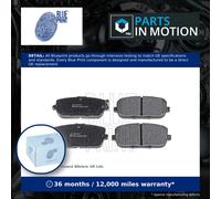 Brake Pads Set fits MAZDA MX5 Mk3, Mk4, ND 2.0 Rear 05 to 20 PEXF Blue Print New