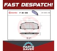 Brake Pads Set fits MAZDA RX7 SA 1.1 Rear 83 to 86 12AN2 Brembo GGYB2643Z New