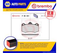 Brake Pads Set fits MCLAREN MP4 3.8 Rear 12 to 14 M838T Brembo Quality New