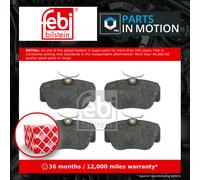 Brake Pads Set Front 16061 Febi A0004209120 A0014208120 A0014209620 A0024200220