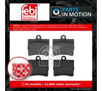 Brake Pads Set fits MERCEDES 220 C124, W124 2.2 Rear 92 to 93 M111.960 Febi New