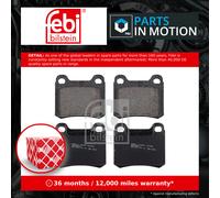 Brake Pads Set fits MERCEDES C220 S202, W202 Rear 2.2 2.2D 93 to 01 A0004200120