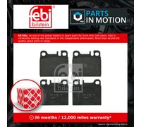 Febi Bilstein 16254 Disc Brake Brake Pad Set Fits Mercedes-Benz S-Class 560 SEC