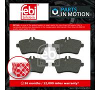 Front Brake Pads A Class Set Kit Fits Mercedes 169 420 03 20 S1 Febi 16536