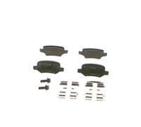 Bosch BP278 Brake Pads, 1 Set of 4, Rear Axle, Low-metallic, ECE-R90 Certified, Designed for Extreme Loads, Optimal Performance from First Braking