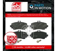 Brake Pads Set fits MERCEDES A170 W168 1.7D Front 98 to 04 A1684200020 Febi New
