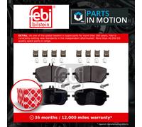Brake Pads Set fits MERCEDES A180 V177, W177 1.3 Front 2018 on A0004206902 Febi