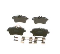 Bosch BP995 - Brake Pads Car Front Axle - Bosch Quality - Reduced Noise and Dust - ECE-R90 Certified - Copper-Free - 1 Set of 4 Pads - With Accessories