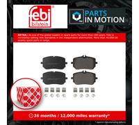 Brake Pads Set fits MERCEDES A220D 2.0D Front 2018 on OM654.920 A0004205303 Febi