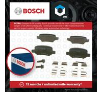 Bosch BP278 Brake Pads, 1 Set of 4, Rear Axle, Low-metallic, ECE-R90 Certified, Designed for Extreme Loads, Optimal Performance from First Braking
