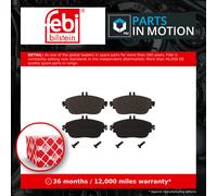 Brake Pads Set fits MERCEDES CLA200 C117, X117 Front 1.6 1.8D 2.2D 13 to 19 Febi