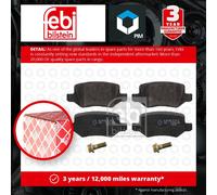 Febi Bilstein 16525 Disc Brake Brake Pad Set For Mercedes-Benz A-Class A 200 CDI